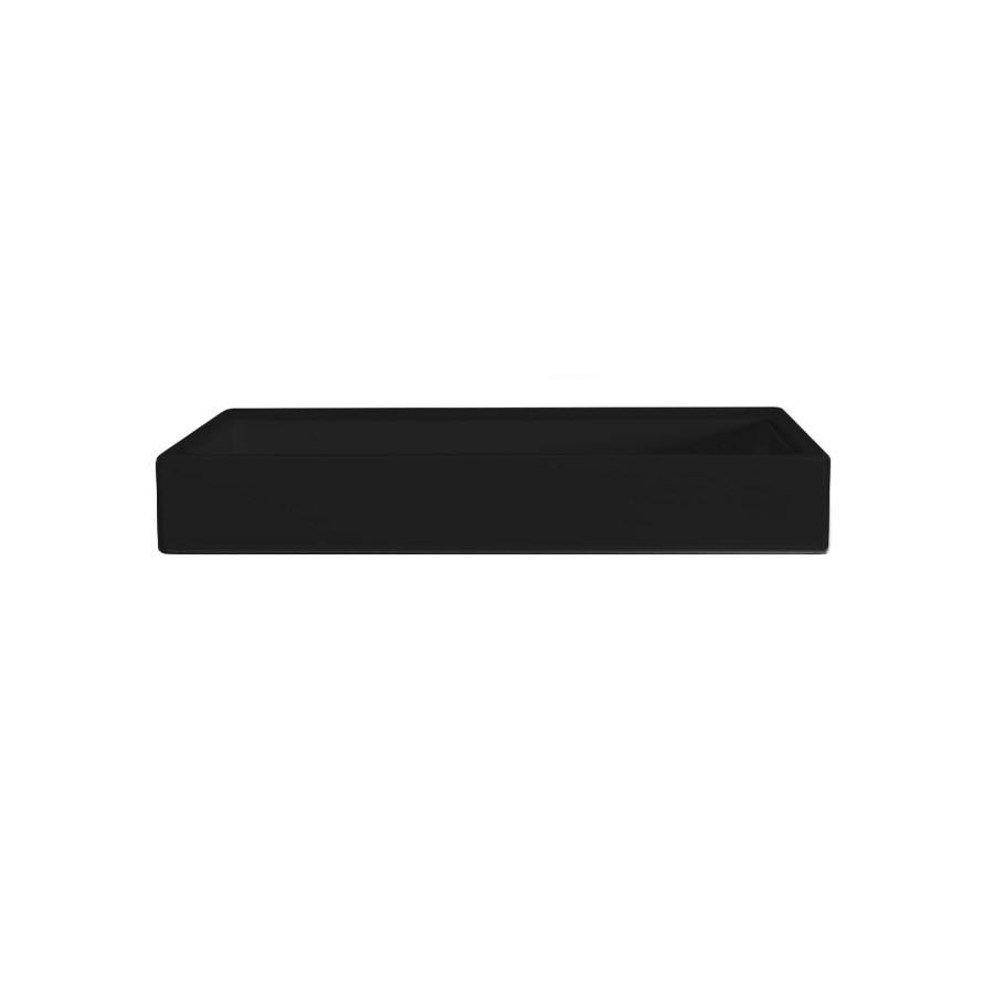 Умывальник подвесной Nic Design Cool без перелива 100х50x12.5 см, черный глянец (001232008) - Фото 1