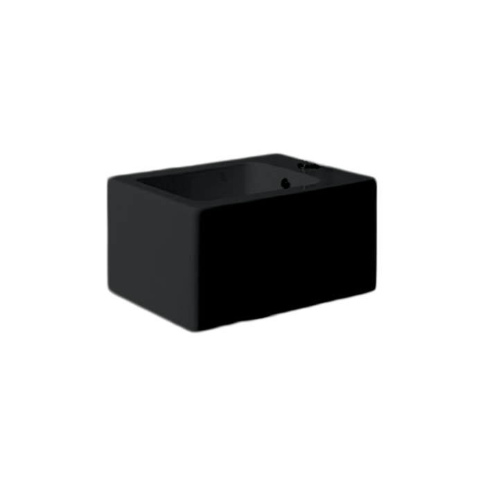 Біде підвісне Nic Design Cool 34х52х26 см, чорний глянець (004243008) - Фото 1