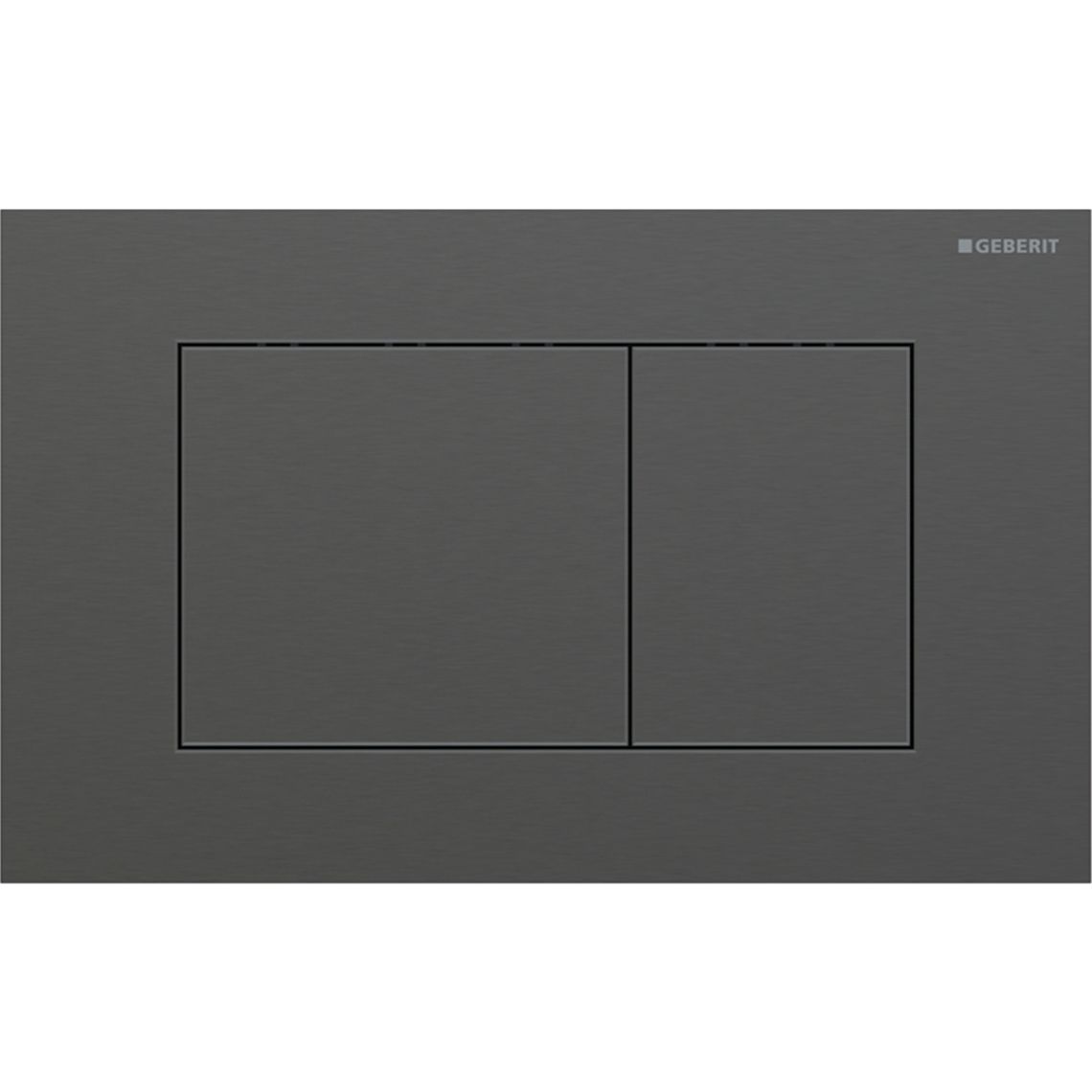 Клавіша змиву Geberit Sigma40 Square, нерж.сталь матова, чорний хром (115.629.QD.1) - Фото 1