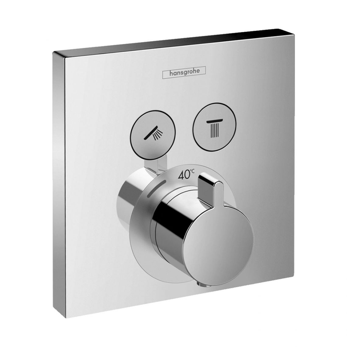 Термостат для ванны Hansgrohe ShowerSelect на 2 функции, хром (15763000) - Фото 1