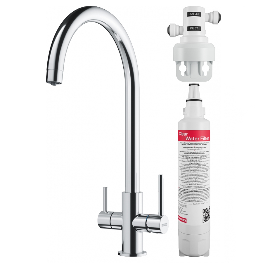 Смеситель для кухни Franke Lina Clear Water с фильтром, хром (160.0702.660) - Фото 1