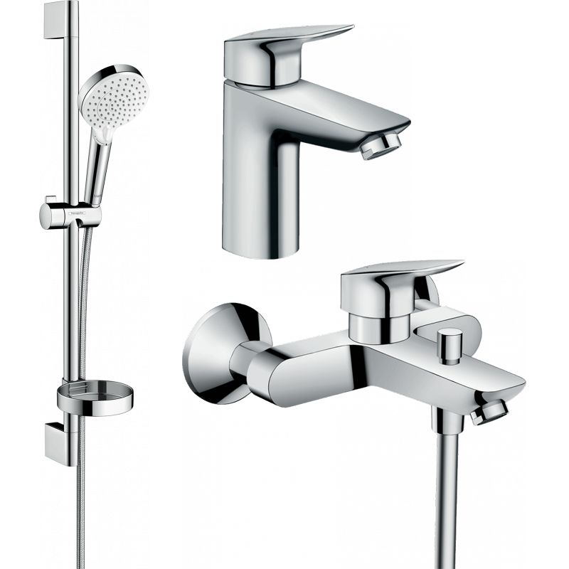 Набір змішувачів для ванни Hansgrohe Logis (7110 + 7140 + 26553400) - Фото 1