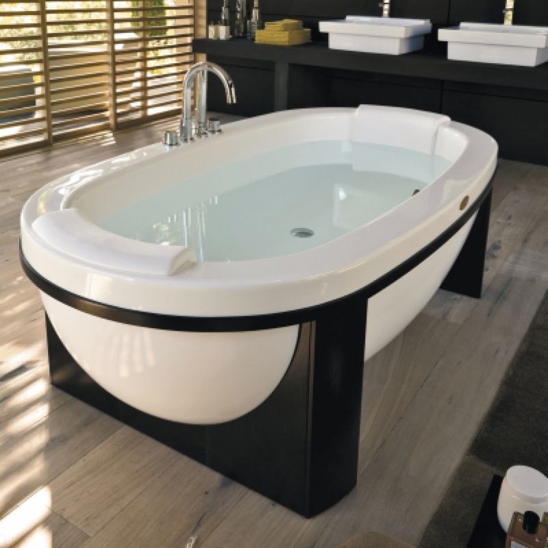 Ванна акриловая Jacuzzi Anima Design 170х80 H57 овальная отдельностоящяя на деревянном каркасе (9450093A) - Фото 1