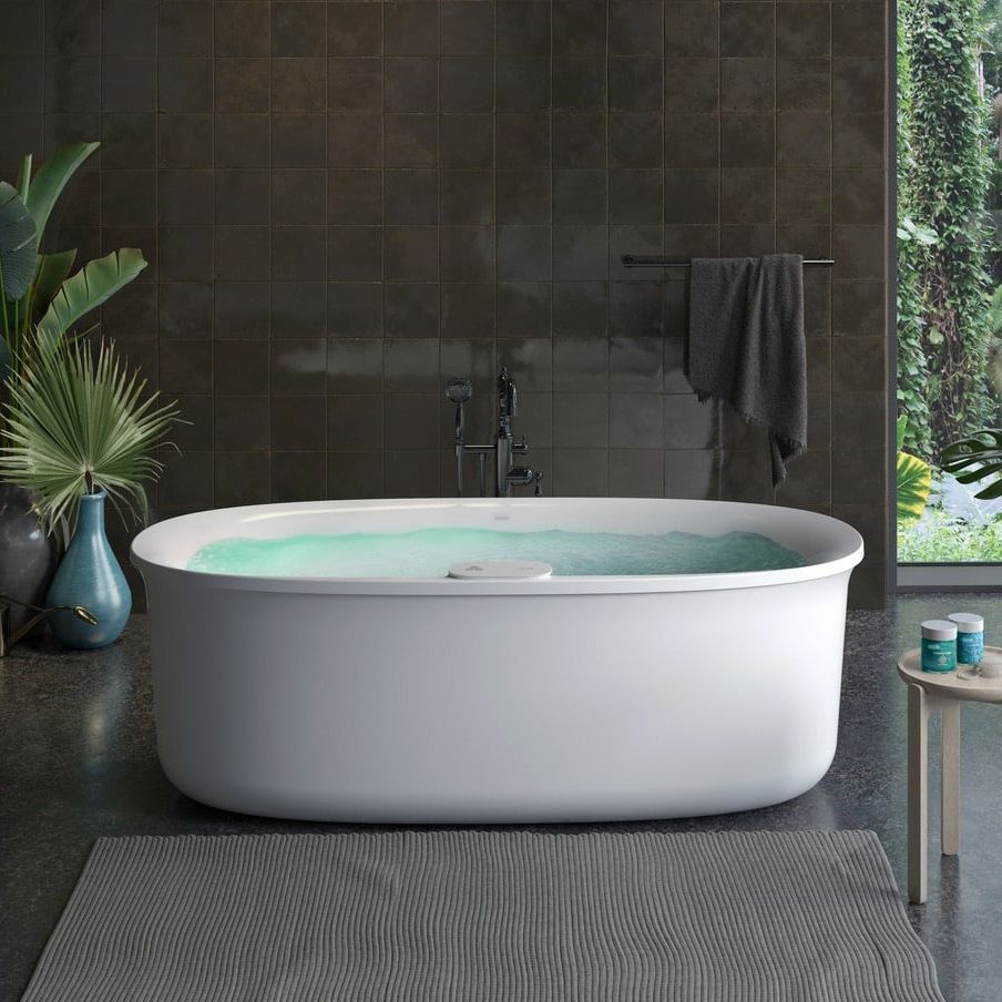 Ванна акриловая Jacuzzi Arga 175x85 H60 овальная с массажем (ARG106C0118) - Фото 1