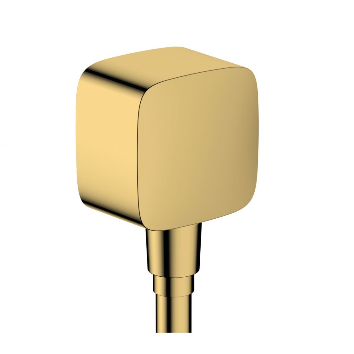 Шланговое подсоединение Hansgrohe FixFit E с обратным клапаном, Polished Gold Optic (26457990) - Фото 1