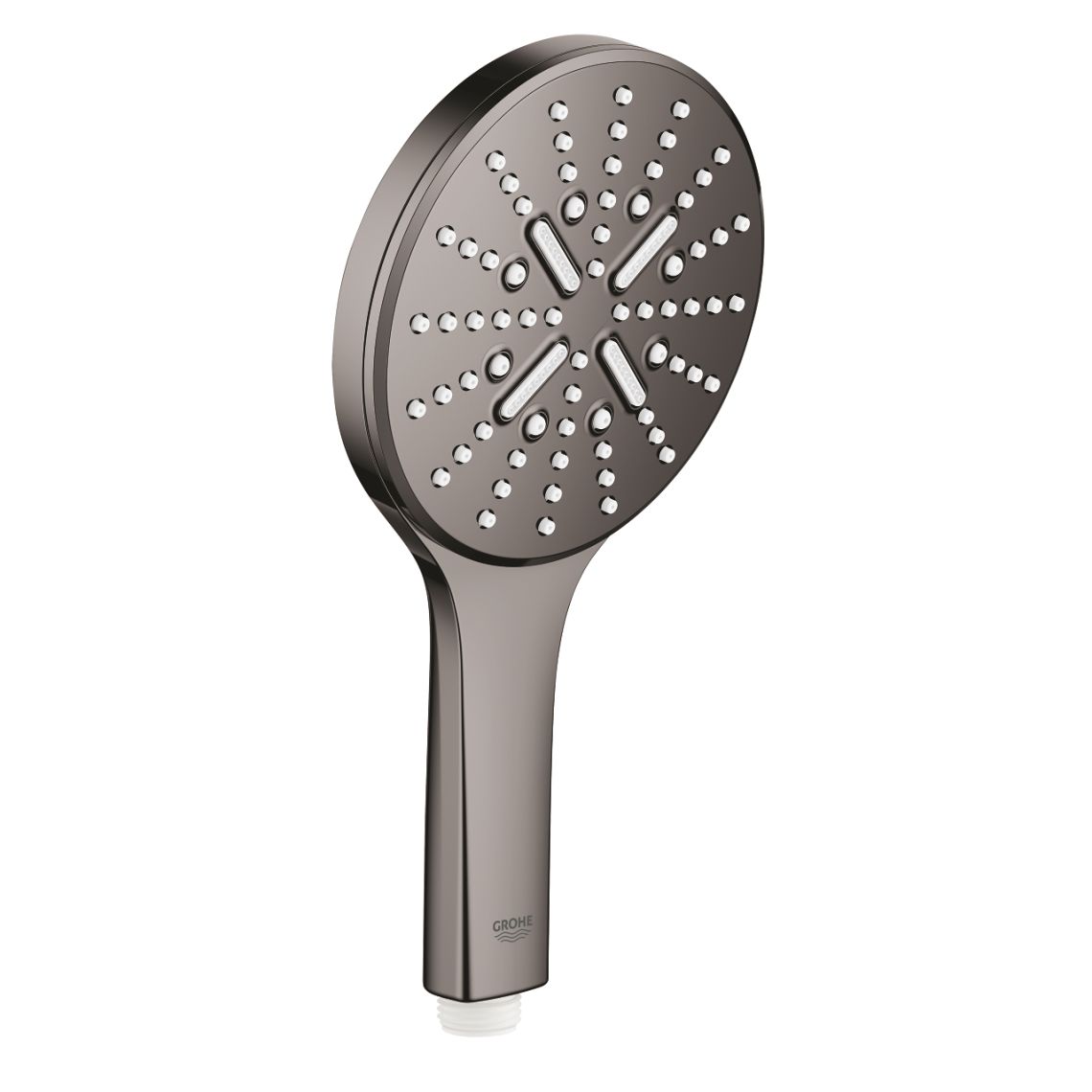 Ручной душ Grohe Rainshower Smartactive 130 с 3 режимами струи, графит темный (26574A00) - Фото 1