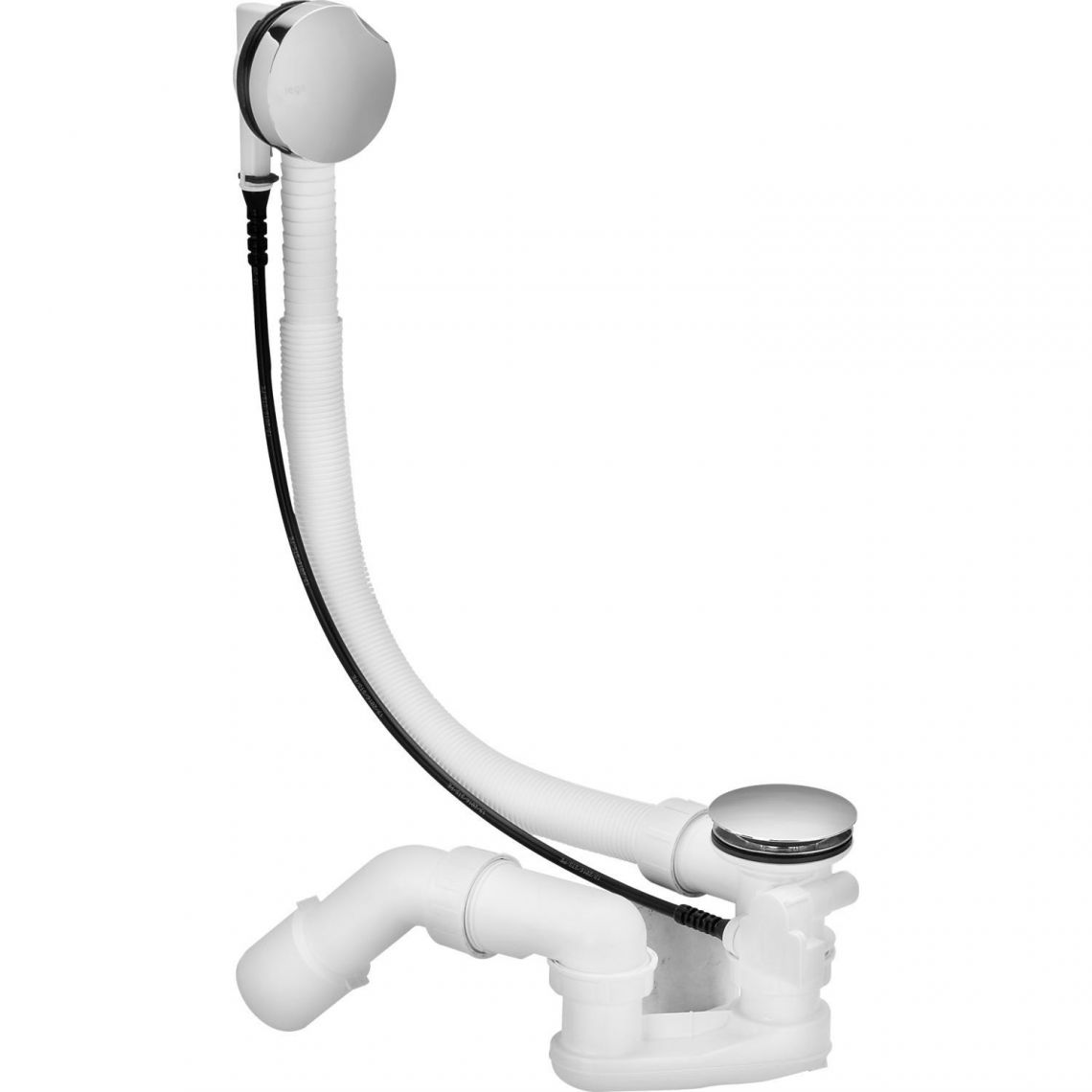 Сифон для ванны Viega Simplex слив/перелив, белый/хром (285357) - Фото 1