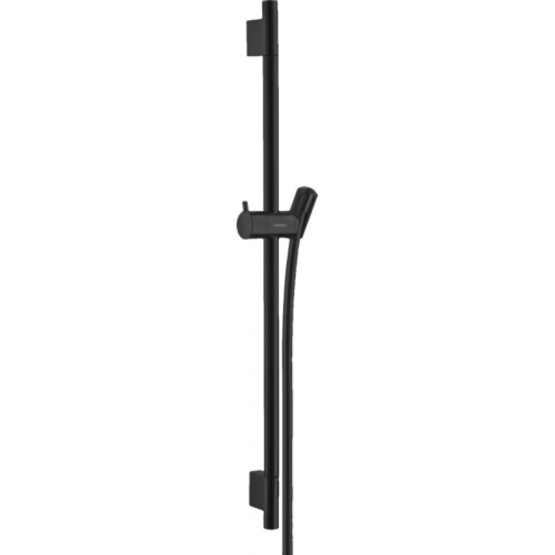 Душевая штанга Hansgrohe Unica S Puro 65 см со шлангом, черный матовый (28632670) - Фото 1