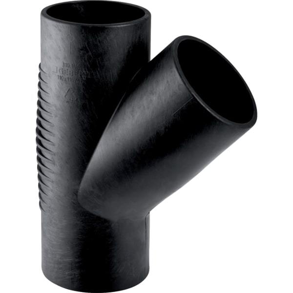 Трійник Geberit Silent-db20 45°: d=90мм, d1=63мм (308.064.14.1) - Фото 1