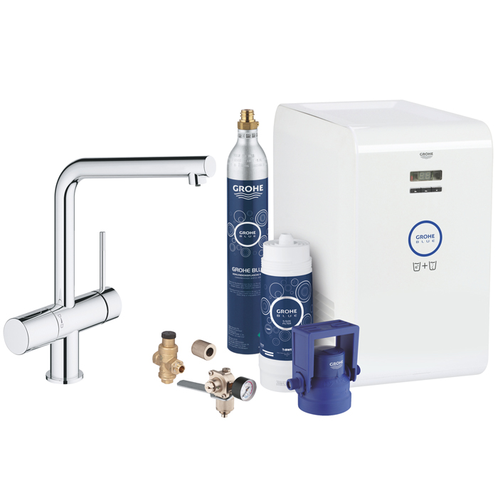 Кухонний змішувач зі стартовим пакетом GROHE Blue Minta Professional (31347002) - Фото 1