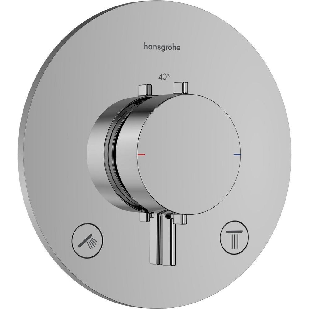Термостат скрытого монтажа Hansgrohe Ecostat Comfort S на 2 функции, Chrome (33715000) - Фото 1