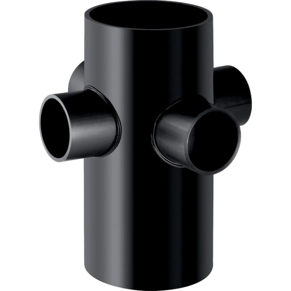 Крестовина Geberit PE 88,5° четырехсторонняя: d=110 мм, d1=56 мм (367.445.16.1) - Фото 1