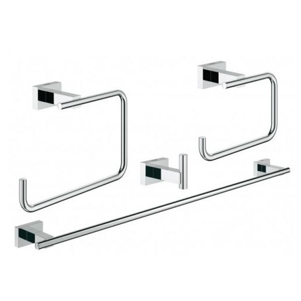 Набор аксессуаров Grohe Essentials Cube 4 в 1, хром (40778001) - Фото 1