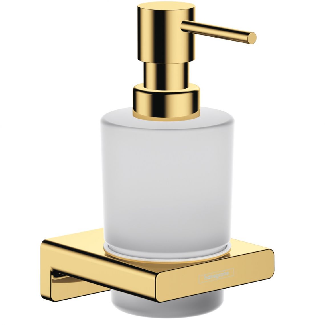 Дозатор жидкого мыла, подвесной Hansgrohe AddStoris, Polished Gold Optic (41745990) - Фото 1