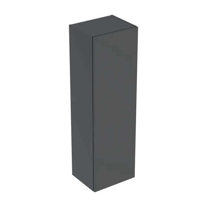 Шкафчик средней высоты Geberit Smyle Square с одной дверью: B=36 см, H=118 см, T=29.9 см, темно-серый (500.361.JK.1) - Фото 1