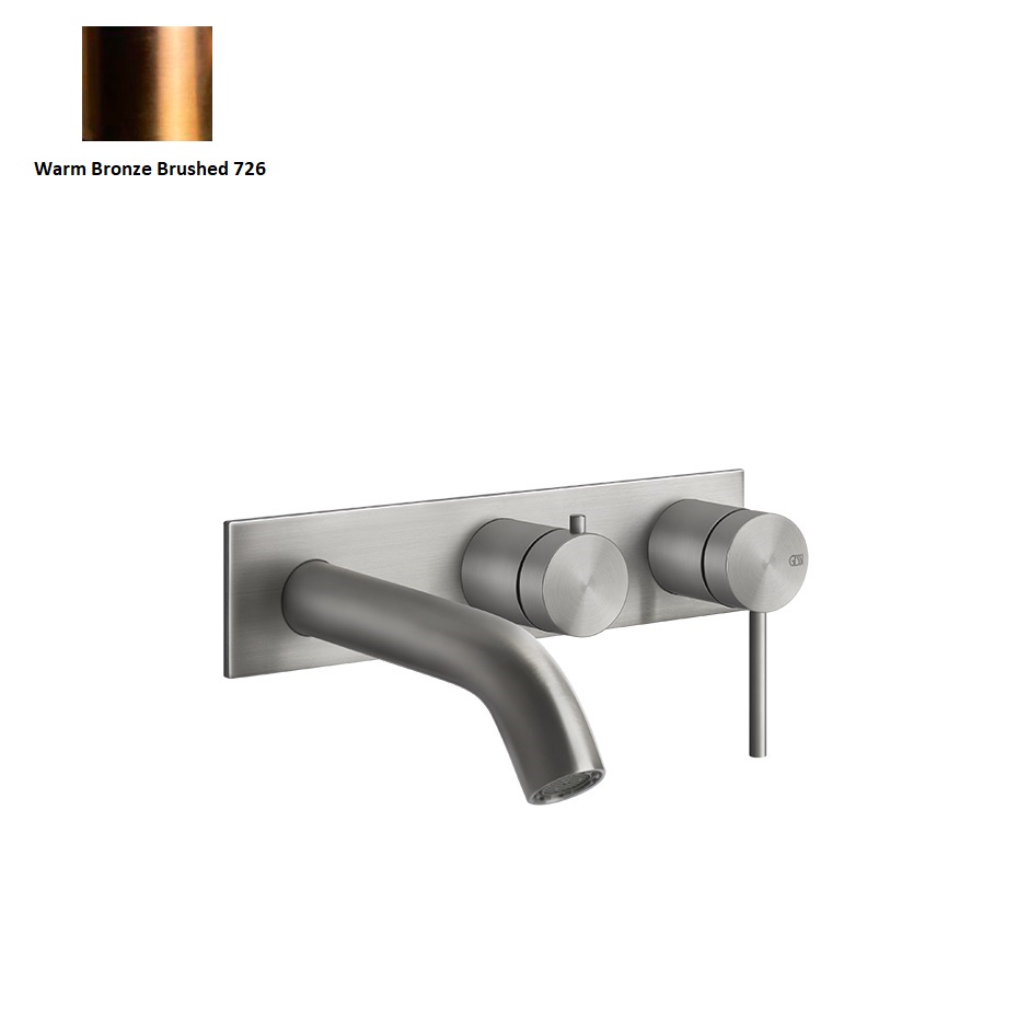 Змішувач для ванної зі стіни Gessi GESSI316, Warm Bronze Brushed PVD (54136-726) - Фото 1