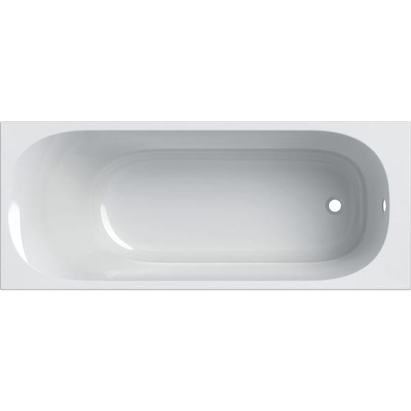 Ванна акрилова Geberit Soana Slim rim з ніжками, 170x70 см, білий (554.002.01.1) - Фото 1