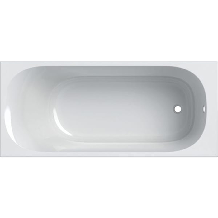 Ванна акриловая Geberit Soana Slim rim с ножками, 170х75, белый (554.014.01.1) - Фото 1