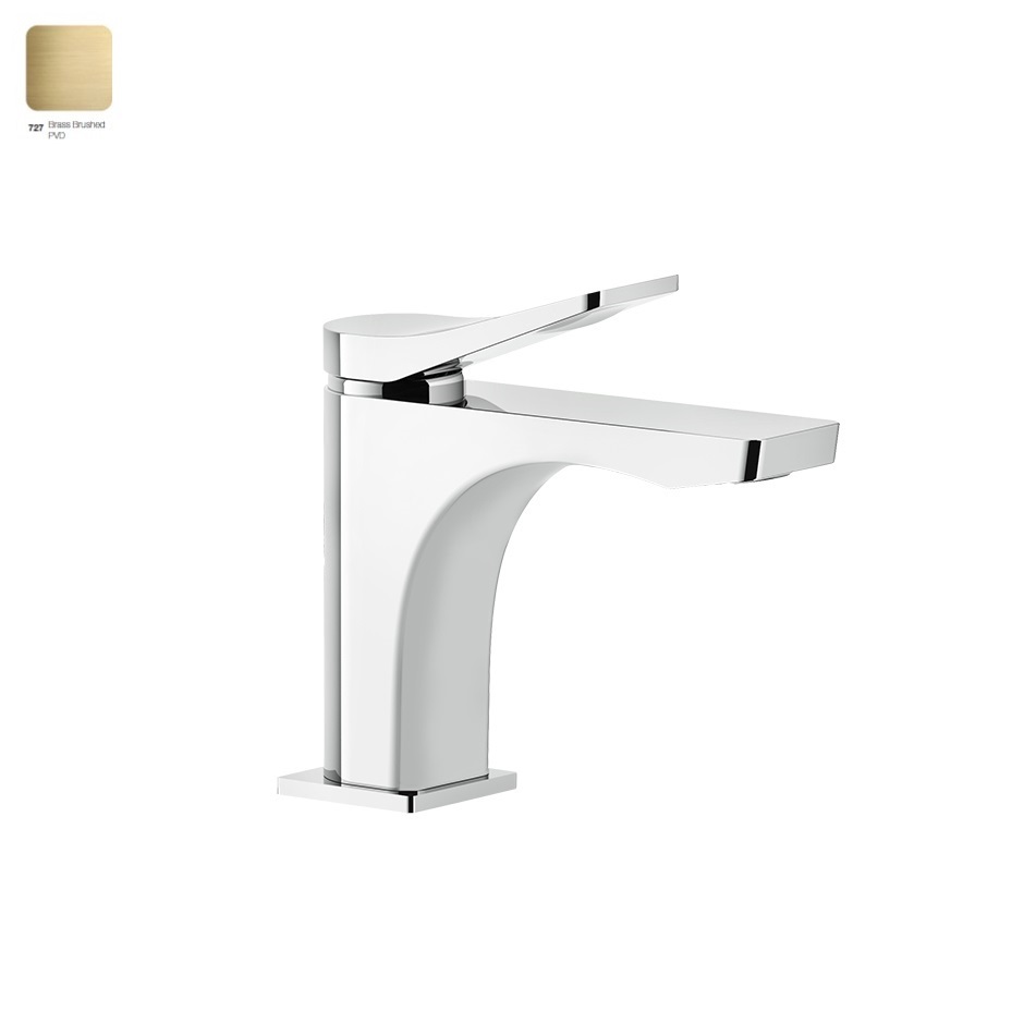 Смеситель для умывальника Gessi Rilievo, Bruched Brass PVD (59006727) - Фото 1