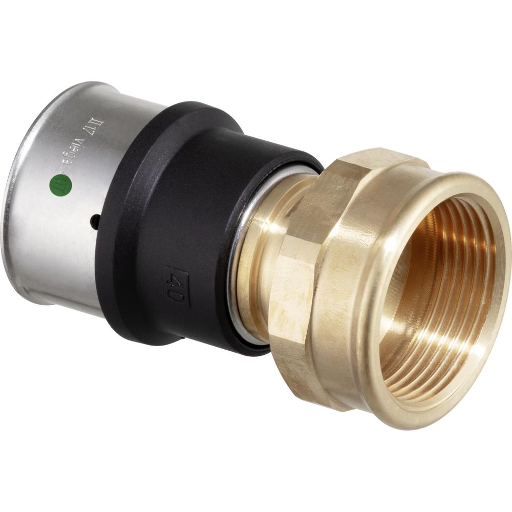 Сполучний елемент Viega Smartpress d=20 мм, ВР=3/4, бронза (729639) - Фото 1