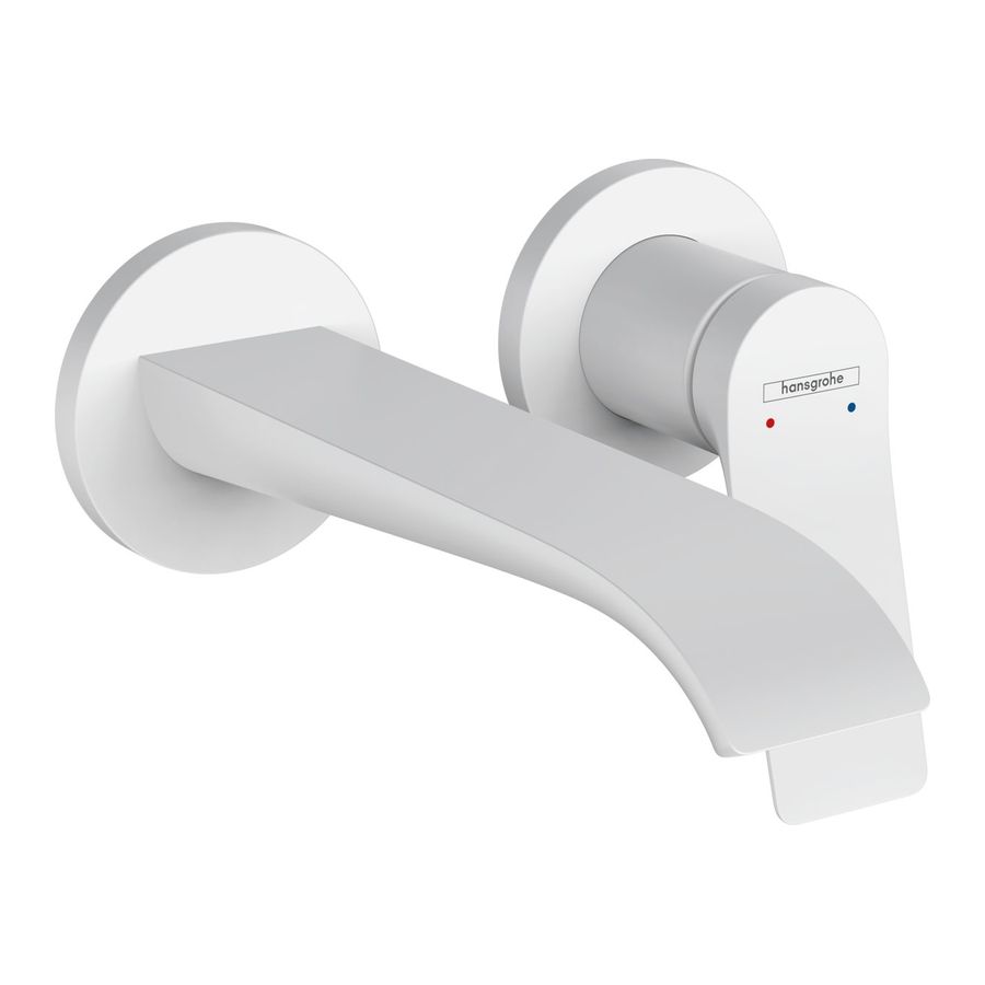 Змішувач для умивальника Hansgrohe Vivenis 195 зі стіни, Matt White (75050700) - Фото 1