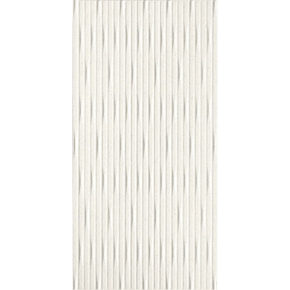 Керамогранит Atlas Concord 3D Wall Carve Whittle White 40x80 Matt 8.5 мм (A575) - Фото 1