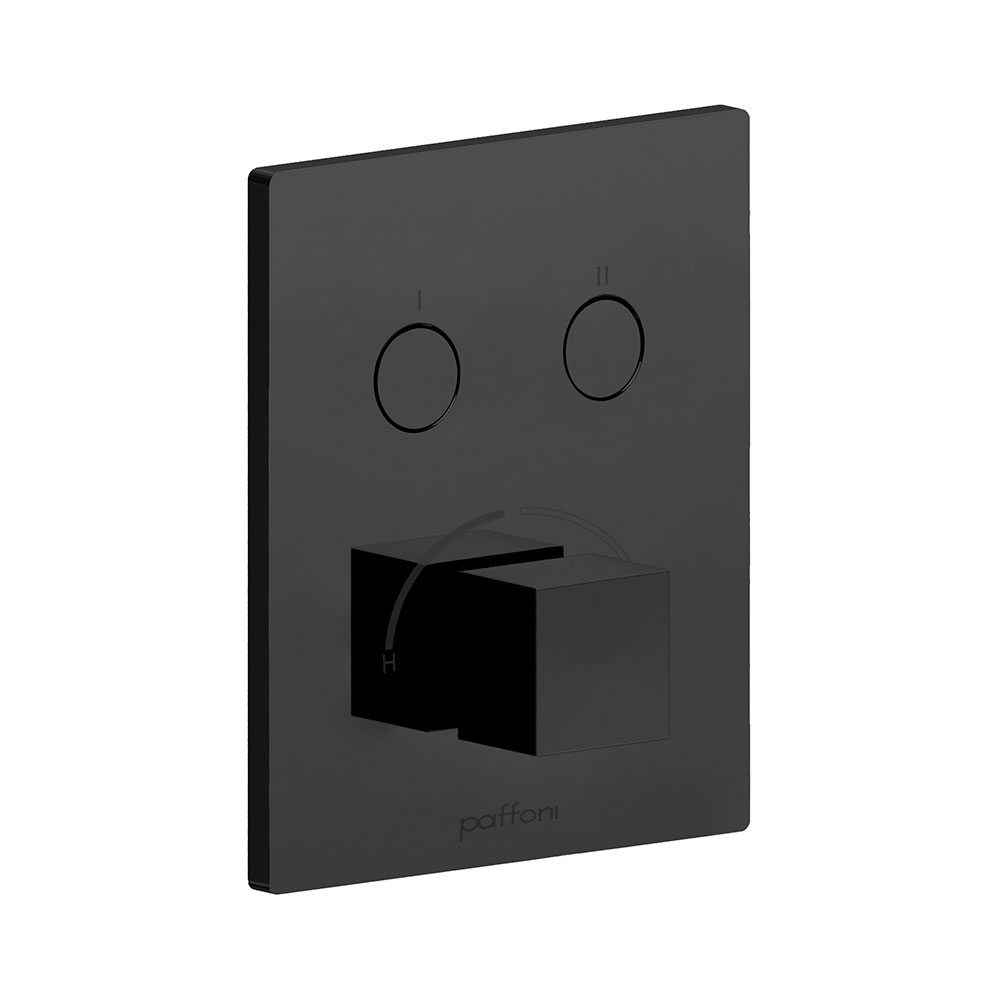 Смеситель для душа Paffoni Compact box скрытого монтажа (2 функции), nero opaco (CPM518NO) - Фото 1
