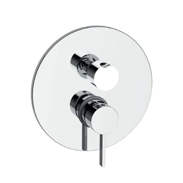 Смеситель для душа Paffoni FOX встроенный, с картриджем-переключателем, 3 выхода, Chrome (FOX019CR) - Фото 1