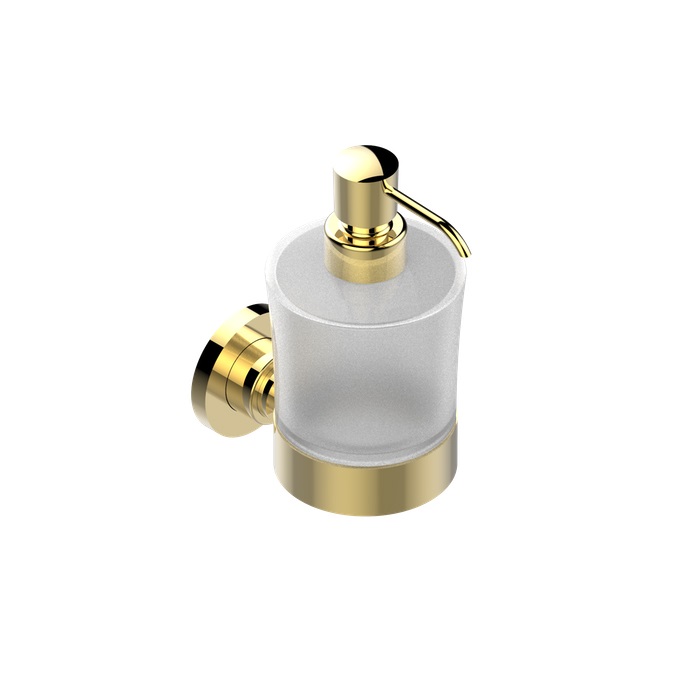 Дозатор жидкого мыла THG Collection O подвесной, polished gold (G4P-F01-613) - Фото 1