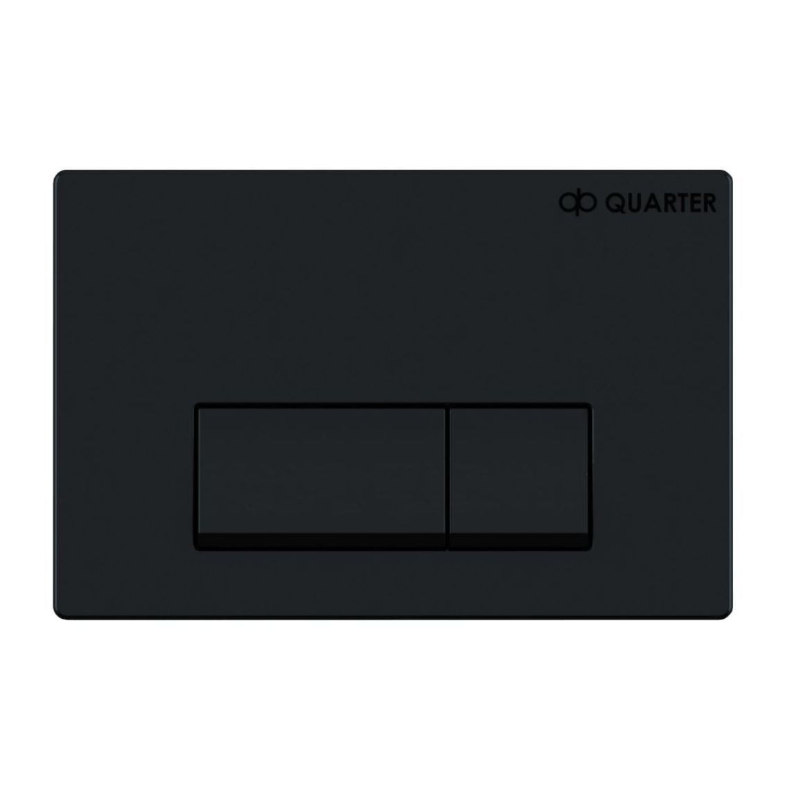 Клавіша змиву Quarter Bath прямокутна, чорний матовий (GKP4106) - Фото 1