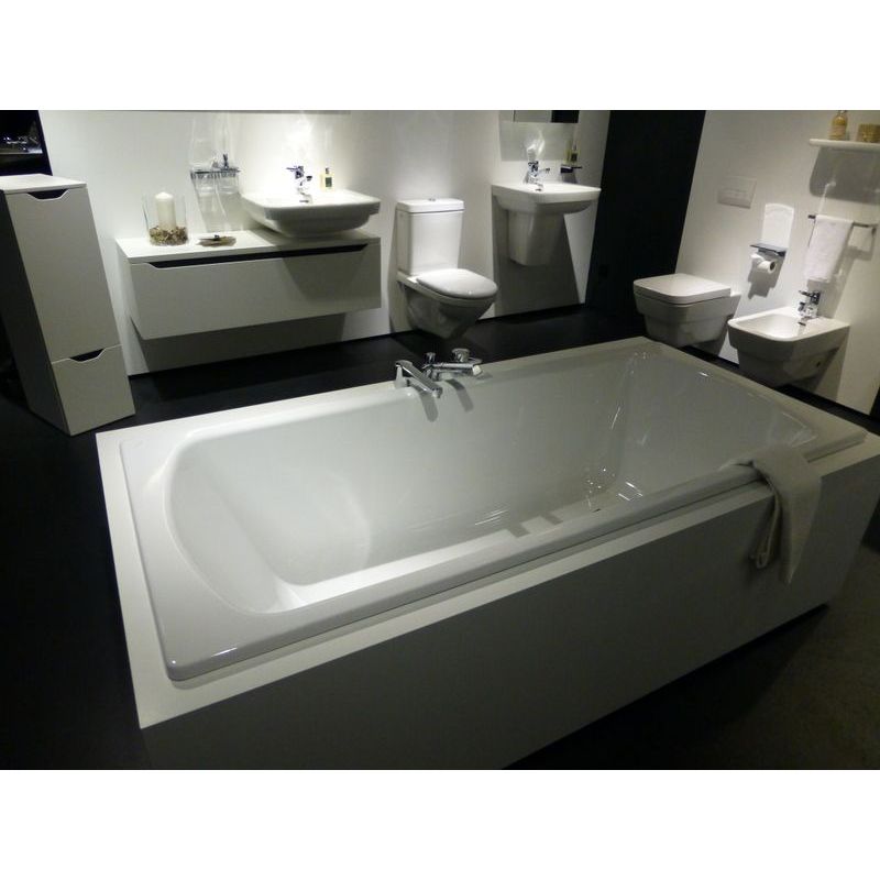 Ванна акриловая Laufen Solutions 170x75 с центральным изливом, без рамы, белый (H2235300000001) - Фото 1