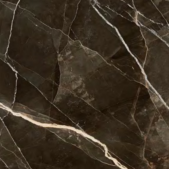 Керамограніт крупноформатний Marazzi Grande Marble Look Calacatta Black 120x120 6mm Lux Rett (MEN5) - Фото 1