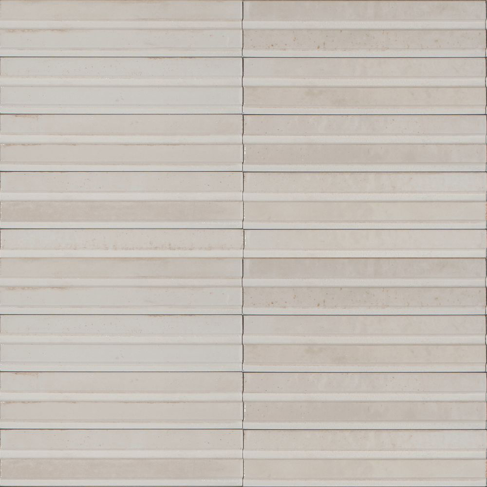 Керамогранит Marazzi Crogiolo Lume Bone Struttura 3D Rake 6х24 Lux 14mm (MP9M) - Фото 1
