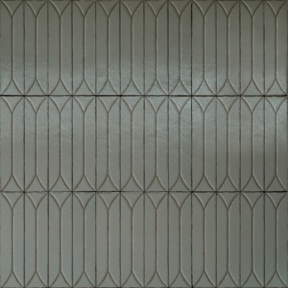 Керамогранит Marazzi Crogiolo Terramater Lichene Struttura 3D Losanga 9.1x37.5 Lux 14mm (MPM3) - Фото 1