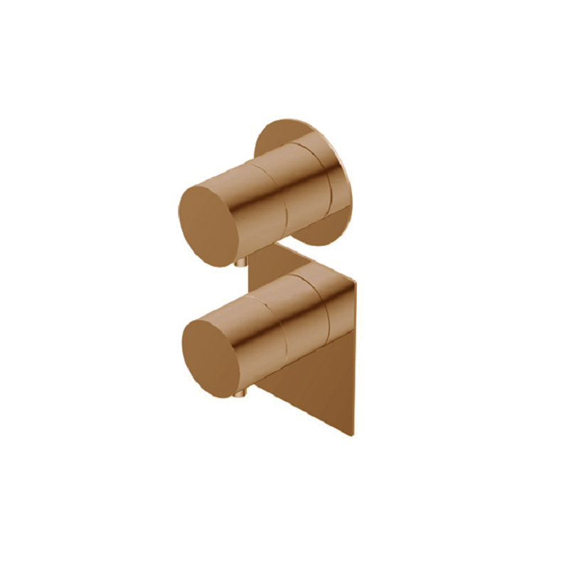 Термостат Ritmonio Diametro35 S, встроенный, внешняя часть, Brushed Bronze (PR47HG202BRX) - Фото 1