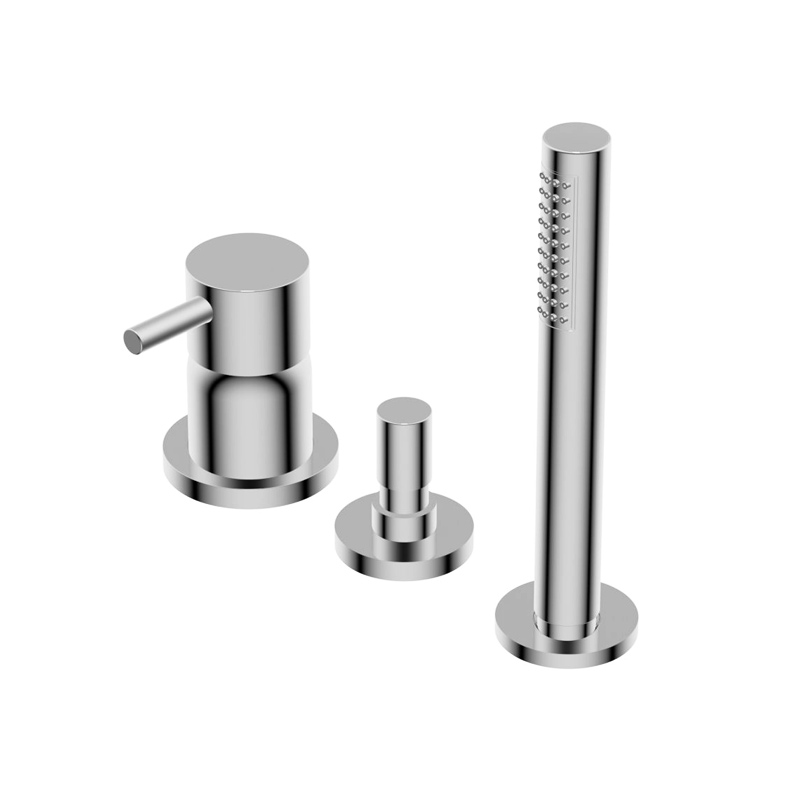 Смеситель для ванны Ritmonio Diametro35 S,с гарнитуром, Brushed (PR52EF201IX) - Фото 1