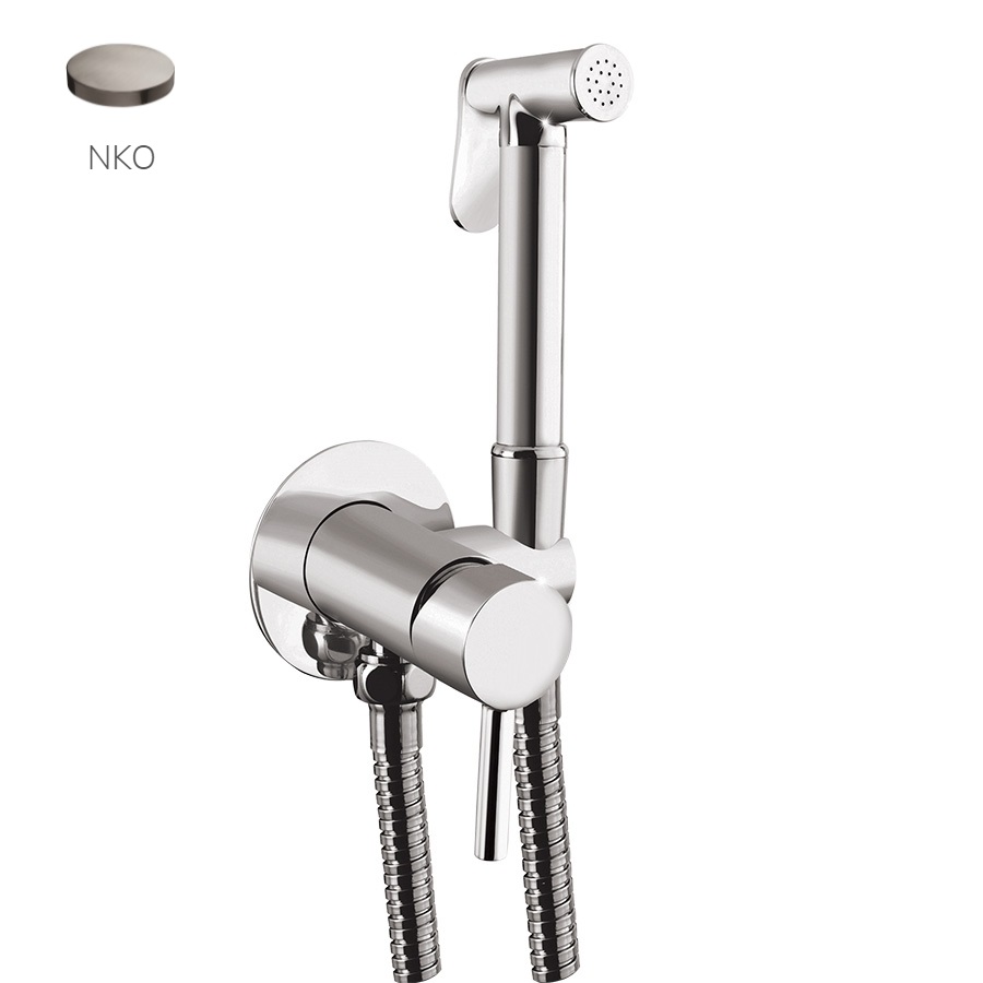 Гигиенический душ Giulini Futuro со встроенным смесителем, никель матовый (SH25NKO) - Фото 1