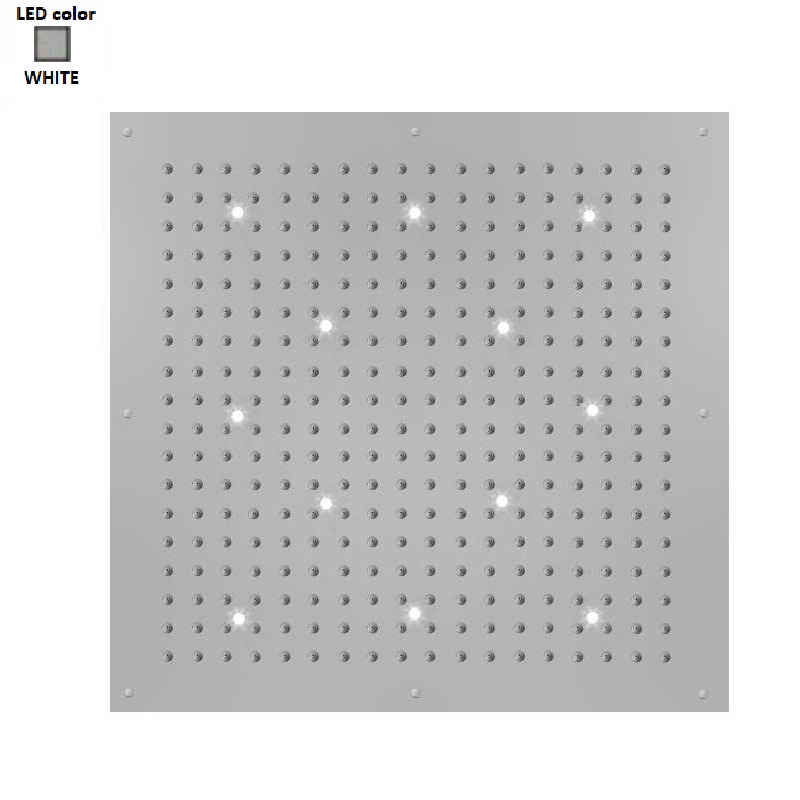 Верхній душ BOSSINI DREAM-XL CUBE, 12LED (білий), для підвісної стелі 100x100сm, хром (WI0383000030016) - Фото 1