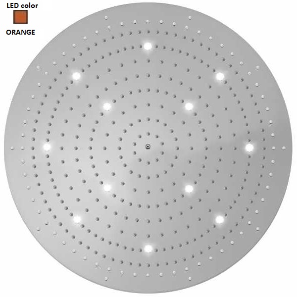Верхний душ BOSSINI DREAM-XL OKI, 12LED (оранжевый), для подвесного потолка d100сm, хром (WI0384000030416) - Фото 1