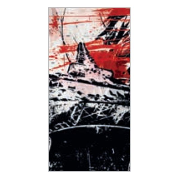 Керамогранит Fiandre Design your slabs Eiffel Red Composizione Art, 1 шт 300x150 Nat 6 мм (Y4WZ00D301506) - Фото 1