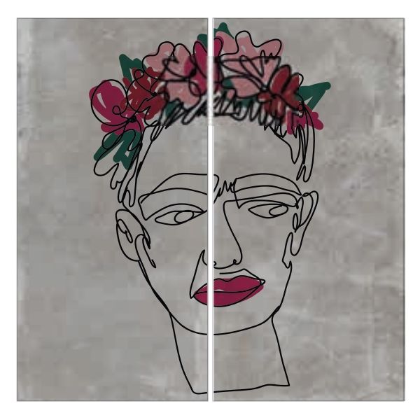 Керамограніт Fiandre Design your slabs Frida Composizione Art, 2 шт 300x150 Nat 6 мм (Y4XB00D330006) - Фото 1