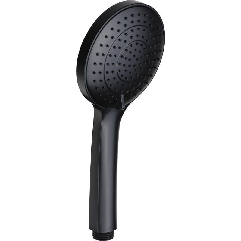 Ручной душ Paffoni Ginevra, массажная душевая головка 110 мм, три режима массажа, черный матовый (ZDOC125NO) - Фото 1