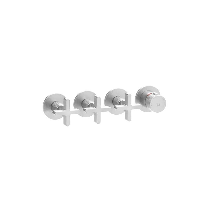 Термостат Gessi Inciso, 3 независимых выхода, внешняя часть, Chrome (58436031) - Фото 1