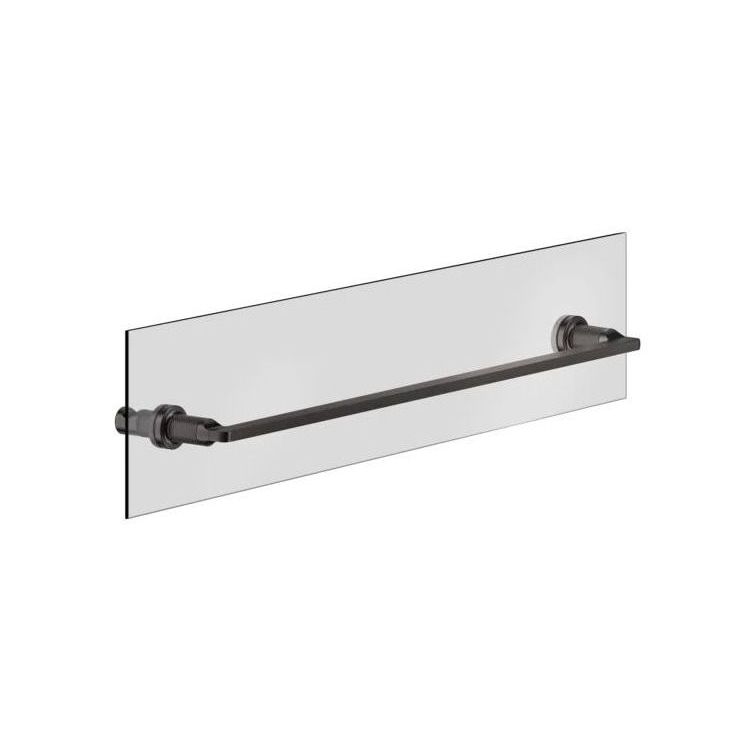 Полотенцедержатель Gessi Inciso, крепление на стекло, 60 см, Black Metal Bruched PVD (58617707) - Фото 1
