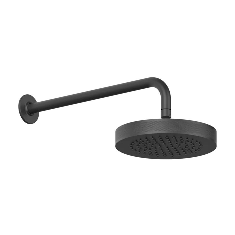 Верхний душ Gessi Inciso 218 мм настенный, черный матовый (58185-299) - Фото 1