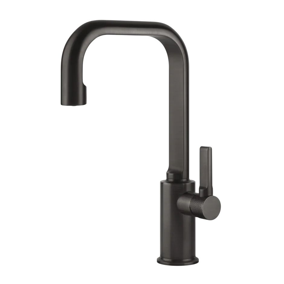 Смеситель для умывальника Gessi Inciso высокий, Black Metal Bruched PVD (58006707) - Фото 1