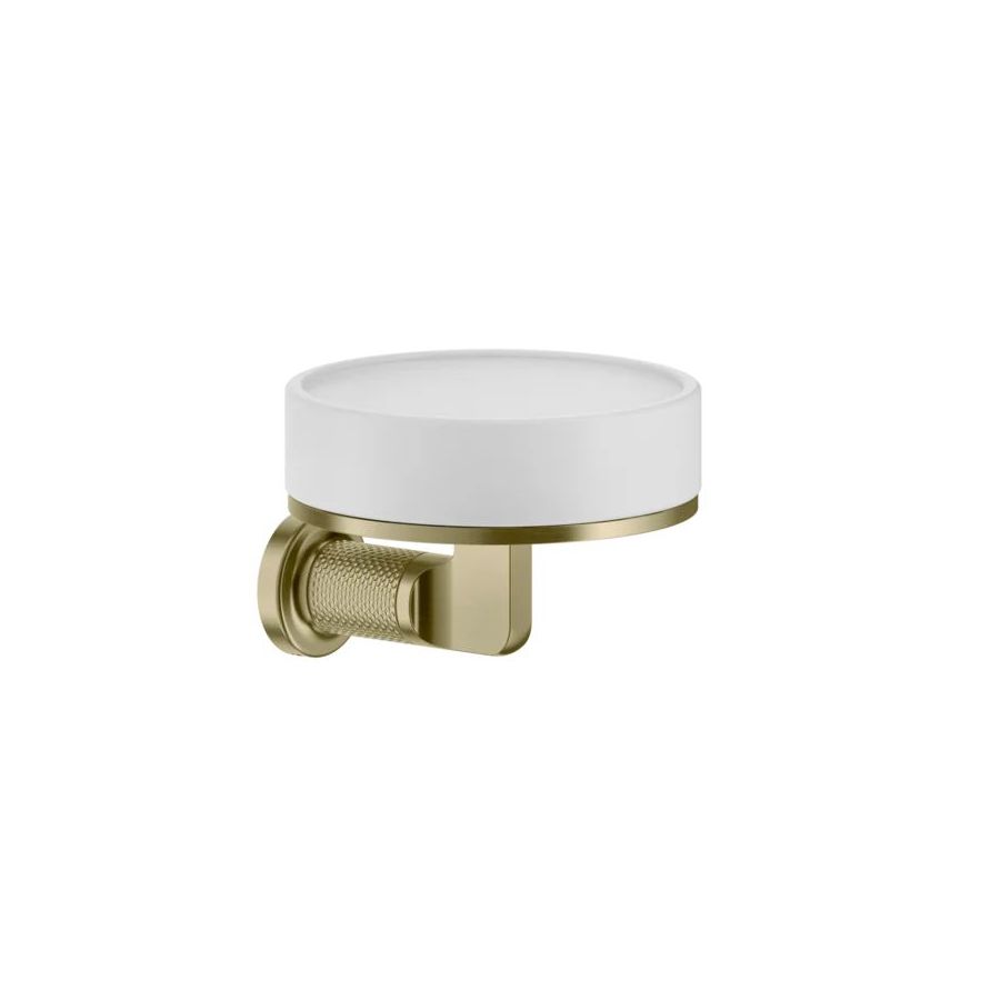 Мильниця Gessi Inciso, настінна, біла, Bruched Brass PVD (58501727) - Фото 1