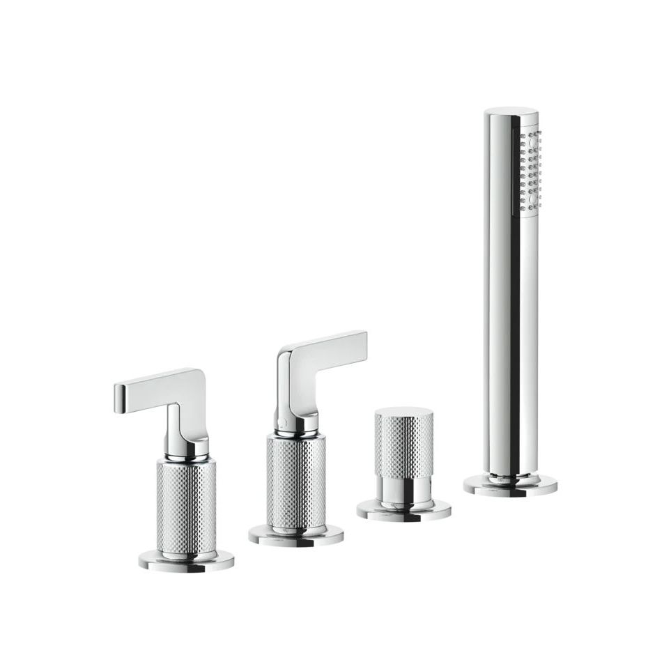 Смеситель для ванны Gessi Inciso, на 4 отверстия, Chrome (58043031) - Фото 1