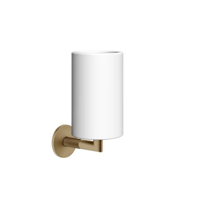 Стакан Gessi Anello, белый, настенный, Warm Bronze Brushed PVD (63707-726) - Фото 1