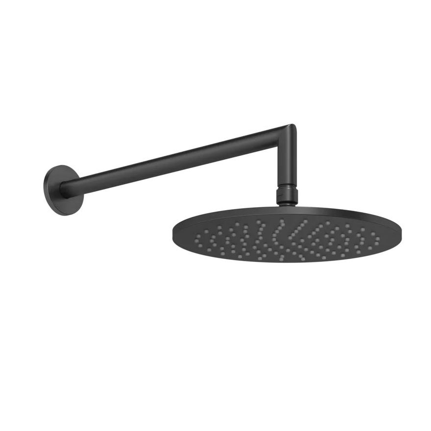 Верхній душ Gessi Anello з кронштейном 250мм, Black XL (63348-299) - Фото 1